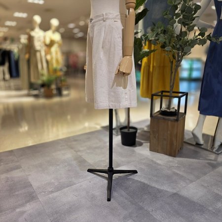 베이지데님버뮤다팬츠