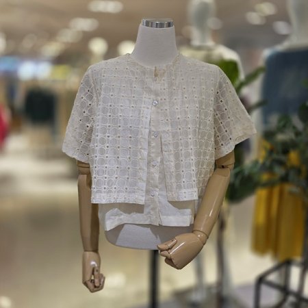 아웃펀칭블라우스자켓