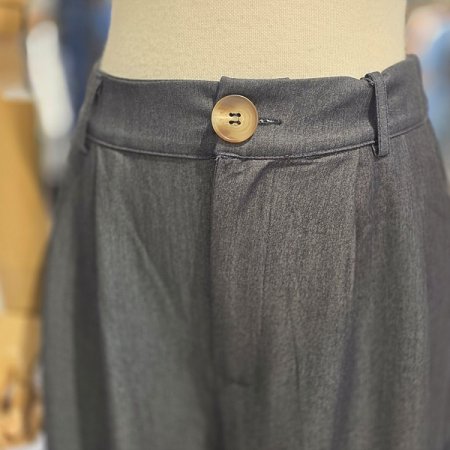 밑단롤업와이드롱팬츠