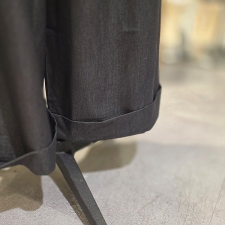 밑단롤업와이드롱팬츠