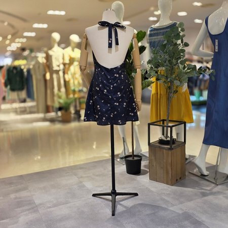 리본홀드텍바캉스룩미니원피스