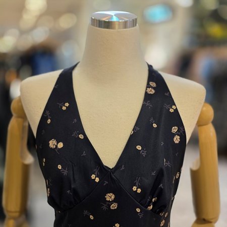 리본홀드텍바캉스룩미니원피스