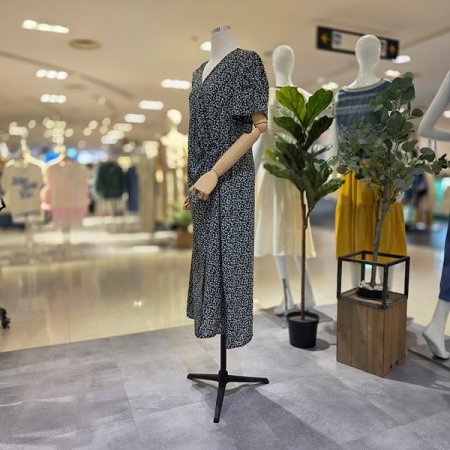 랩스타일반팔쉬폰원피스