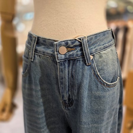 미디엄블루스텐다드핏데님팬츠