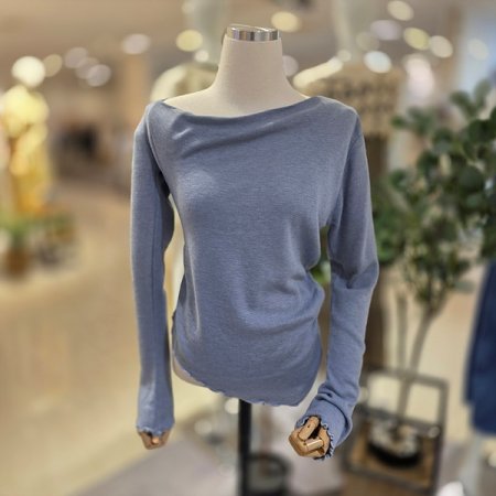 보트넥언발긴팔니트