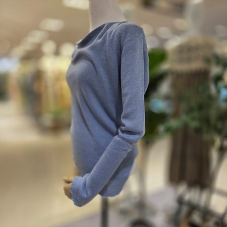 보트넥언발긴팔니트