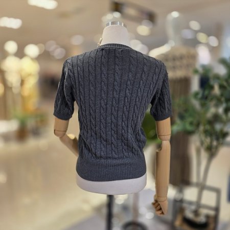 체인짜임순면반팔니트