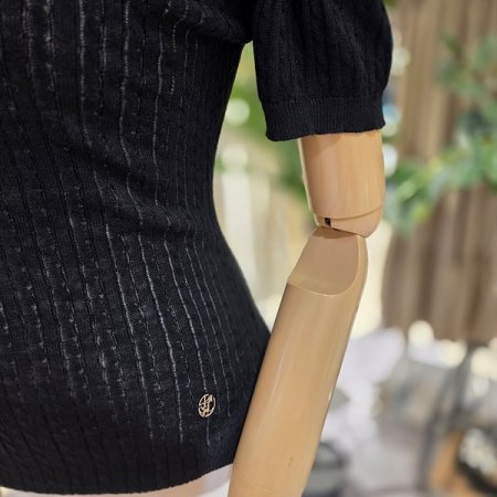 가을반팔시스루니트티