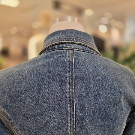 긴팔카라넥데님셔츠자켓