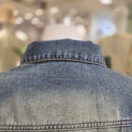 세미크롭집업데님점퍼