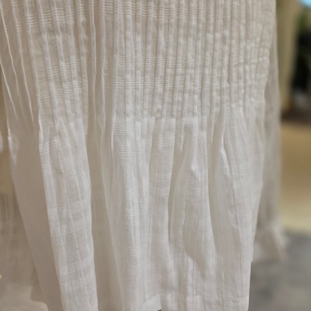 레이스프릴오픈형면블라우스