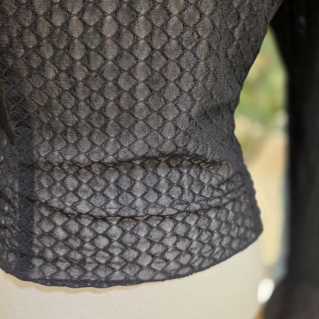 시스루블랙드레스블라우스