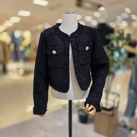 블랙펄겨울트위드자켓