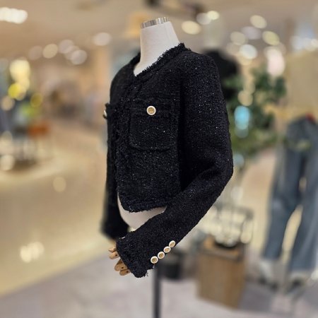 블랙펄겨울트위드자켓