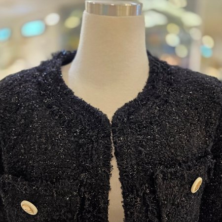 블랙펄겨울트위드자켓