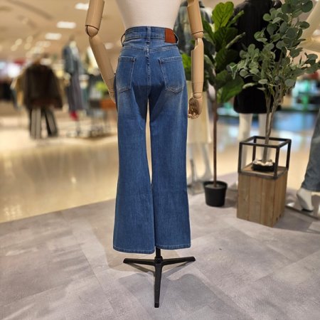부츠컷스판데님청바지