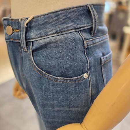 부츠컷스판데님청바지