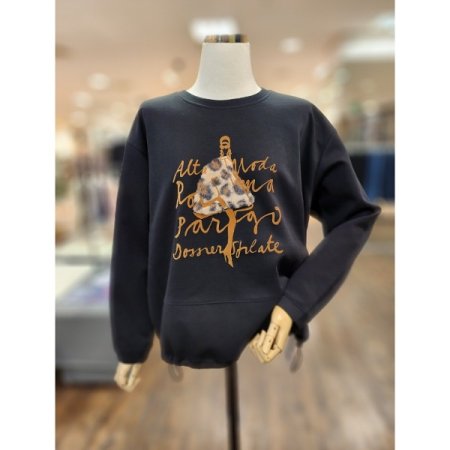 호피레터링걸 티셔츠