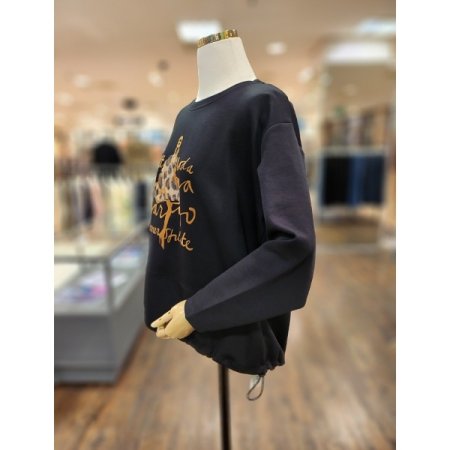 호피레터링걸 티셔츠