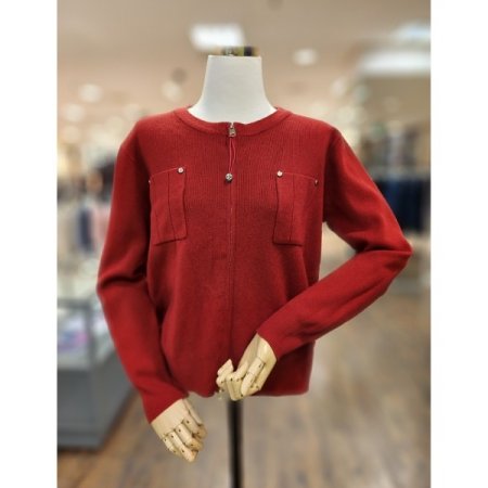 포켓징장식집업가디건