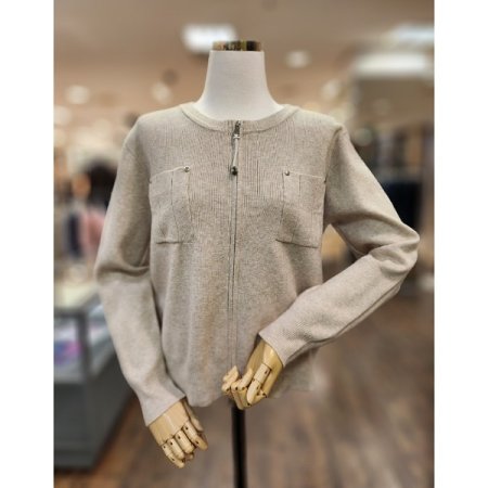 포켓징장식집업가디건