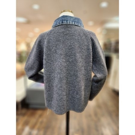 데님지퍼가디건