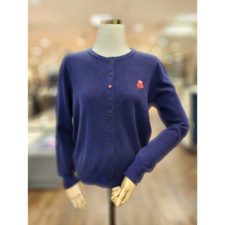 레드버튼가디건