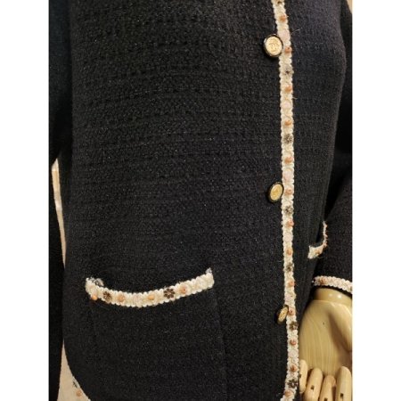 트위드니트자켓블랙