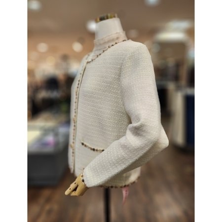 트위드니트자켓아이보리