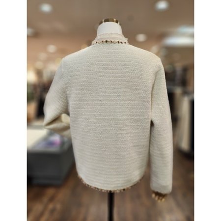 트위드니트자켓아이보리