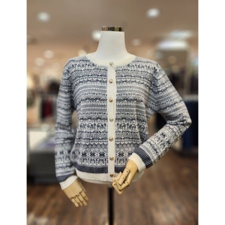 격자무늬가디건