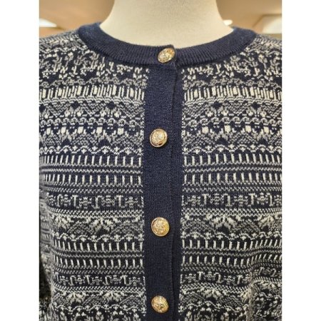 격자무늬가디건