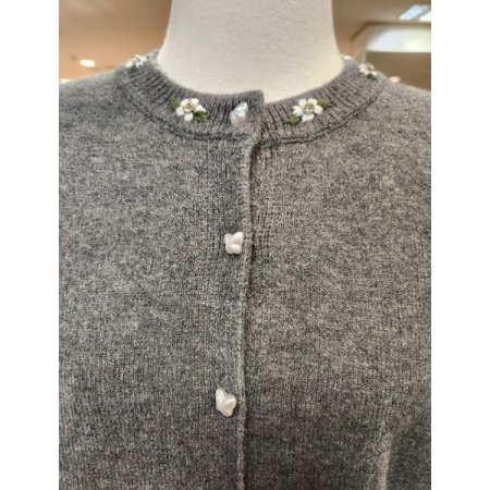 버섯송이패치가디건