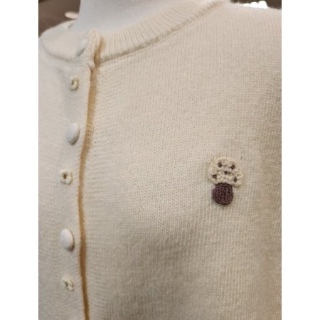 버섯송이패치가디건