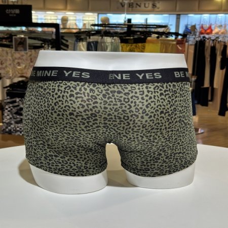 카키 호피프린트 남성드로즈