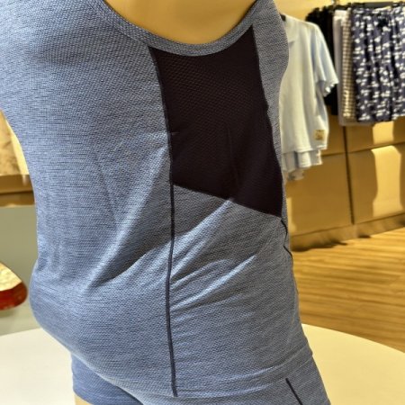 스포티 메쉬 블루 남성런닝