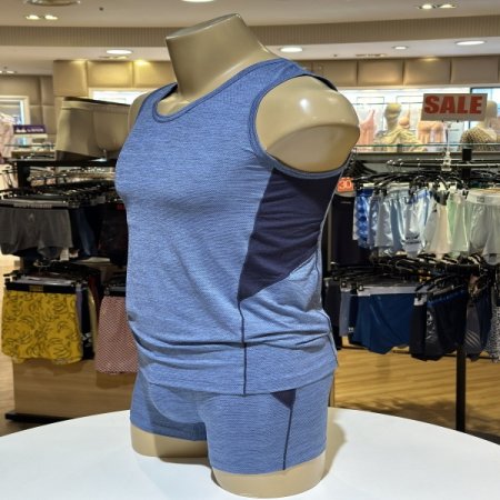 스포티 메쉬 남성런닝 드로즈세트