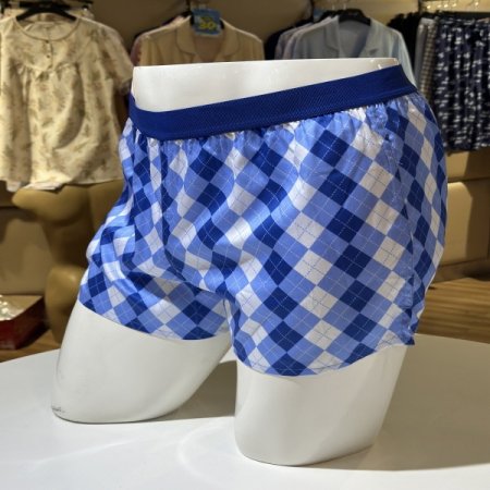 아가일 체크 남성 트렁크