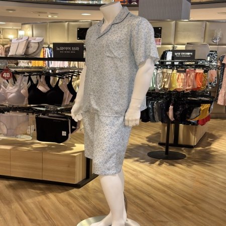 남자 레이온 반팔 반바지 세트