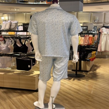 남자 레이온 반팔 반바지 세트