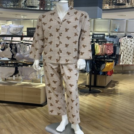 간절기 면 곰돌이 남성 잠옷세트