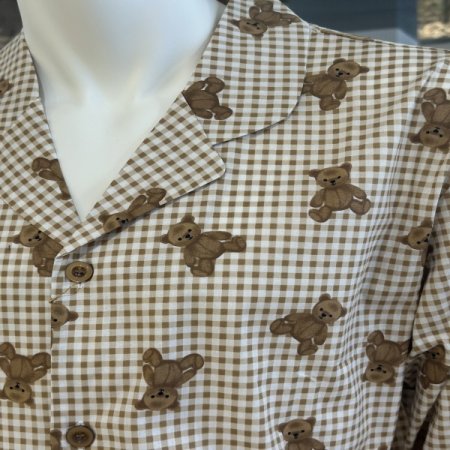 간절기 면 곰돌이 남성 잠옷세트