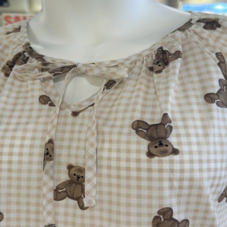 간절기 면 곰돌이 여성 잠옷세트