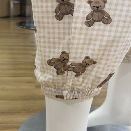 간절기 면 곰돌이 여성 스트링 바지