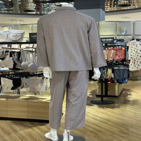 박시 루즈 면 남성 파자마세트