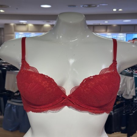 리얼레드 로맨틱 브래지어 D컵까지