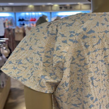 플랫소매 잠옷 원피스