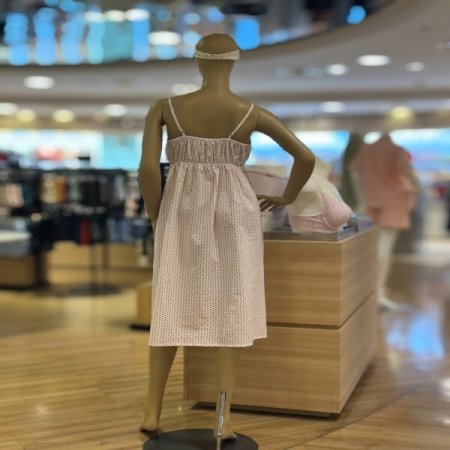 하트 롱원피스 면잠옷 실내복