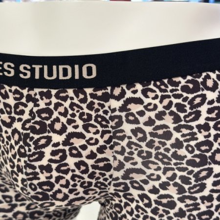 브라운 호피 남성드로즈