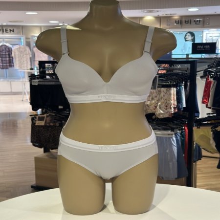 GY 와이드 노와이어브라 햄팬티 세트